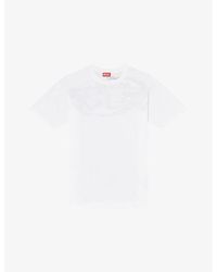 DIESEL - T-Boxt-T24 Logo-Print Cotton-Jersey T-Shirt - Lyst