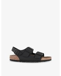 Birkenstock - Milano Buckle-Detail Leather Sandals - Lyst