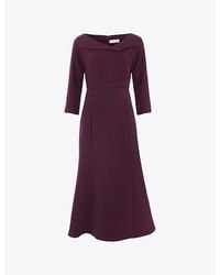 Phase Eight - Petite Sienna Tux Woven Midi Dress - Lyst