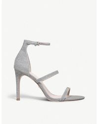 Kurt Geiger - Park Lane Metallic Heeled Sandals - Lyst