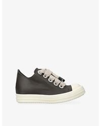 Rick Owens - Low Sneaks Jumbo Leather Trainers - Lyst