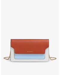 Marni - Logo-embossed Leather Wallet-on-chain - Lyst
