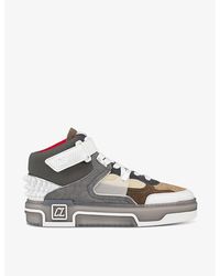 Christian Louboutin - Astroloubi Leather Mid-top Trainers - Lyst