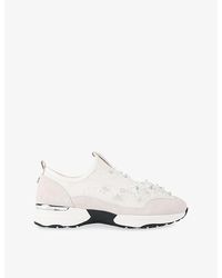 Carvela Kurt Geiger - Tempo Jewel Slip-On Woven Trainers - Lyst