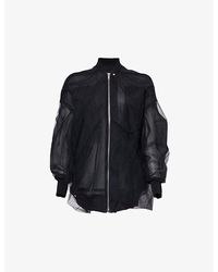 Rick Owens - Semi-sheer Relaxed-fit Tulle Jacket - Lyst