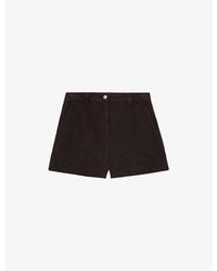 Reiss - Carmen Lyocell And Linen Shorts - Lyst
