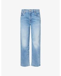 Mother - The Newbie Ankle Cotton-Blend Denim Jeans - Lyst