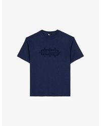 The Kooples - Logo-Embroidered Regular-Fit Cotton T-Shirt - Lyst