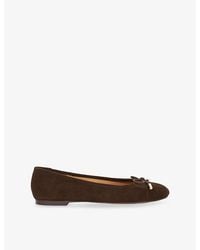 Dune - Highest Standard-Fit Suede Ballet Flats - Lyst