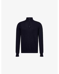 Sunspel - Sea Island Half-Zip Cotton And Cashmere-Blend Jumper - Lyst
