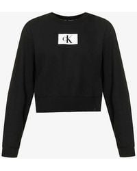 Calvin Klein - 1996 Lounge Logo-print Cotton And Recycled-cotton Sweatshirt X - Lyst