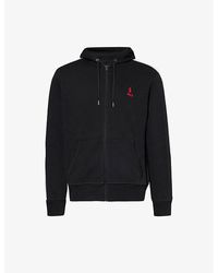 Polo Ralph Lauren - Logo-embroidered Cotton And Recycled-polyester-blend Hoody X - Lyst