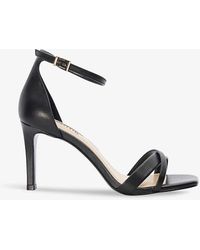 Dune - Madrina Crossover-strap Leather Sandals - Lyst