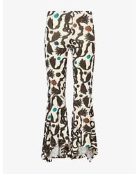 Siedres - Jeslynn Flared-Leg Stretch-Jersey Trousers - Lyst