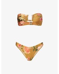 Zimmermann - Mahon Bamboo-Trim Bikini Set - Lyst