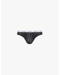 Calvin Klein - Modern High-Leg Lace Thong - Lyst