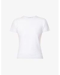 GOOD AMERICAN - Baby Round-Neck Stretch-Cotton T-Shirt - Lyst