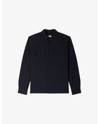 Sandro - Long-Sleeved Chest-Pocket Woven Shirt - Lyst