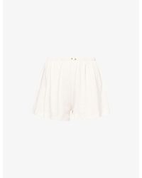 THE NAP CO - Pointelle Cotton-Jersey Shorts - Lyst
