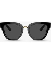 Dolce & Gabbana - Dg4437 Butterfly-frame Acetate Sunglasses - Lyst