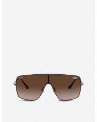 Ray-Ban - Wings Ii Rb3597 Metal Square-frame Sunglasses - Lyst