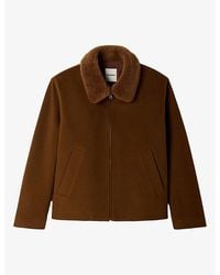 Sandro - Collared Regular-Fit Wool And Cashmere Jacket - Lyst