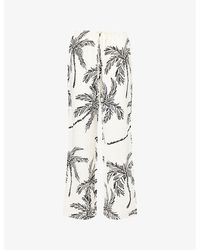 4th & Reckless - Yasmina Wide-Leg Woven Trousers - Lyst