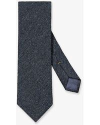 Eton - Classic Graphic-pattern Silk-blend Tie - Lyst
