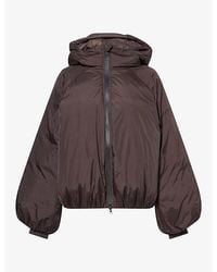 ADANOLA - Funnel-Neck Balloon Puffer Nylon Jacket - Lyst