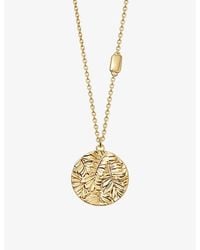 Astley Clarke - Terra Treasured Engravable 18ct Yellow Gold-vermeil Necklace - Lyst