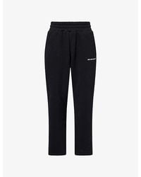 MKI Miyuki-Zoku - Logo-Print Wide-Leg Cotton Jogging Bottoms - Lyst