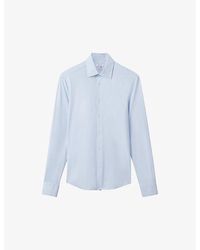 Reiss - Soft Voyager Regular-Fit Stretch-Woven Shirt - Lyst