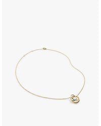 Monica Vinader - Nura Wrap 18Ct-Plated Vermeil Sterling- Pendant Necklace - Lyst