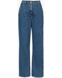 Burberry - Branley Brand-patch Straight-leg Mid-rise Jeans - Lyst