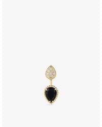 Boucheron - Serpent Bohème 18Ct- 1.10Ct Onyx And 0.16Ct Diamond Single Stud Earring - Lyst