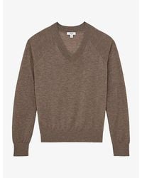 Reiss - Paris V-Neck Wool Jumper - Lyst