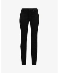 7 For All Mankind - Roxanne Skinny Mid-Rise Stretch-Denim Jeans - Lyst