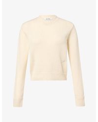 Sporty & Rich - Embellished-Logo Cashmere And Wool Jumper - Lyst