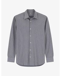 BOGGI - Striped Regular-Fit Cotton-Jersey Shirt - Lyst