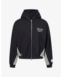 GALLERY DEPT. - Logo-Print Zip-Up Cotton Hoody - Lyst