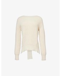 Jil Sander - Self-tie Relaxed-fit Cotton And Wool-blend Jumper - Lyst