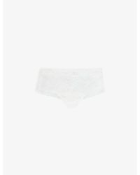 Aubade - Rosessence High-rise Stretch-lace Tanga Brief - Lyst