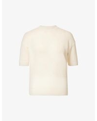 Theory - Short-sleeved Relaxed-fit Cashmere Jumper X - Lyst