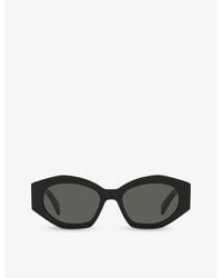 Celine - Cl40238u Oval-frame Acetate Sunglasses - Lyst