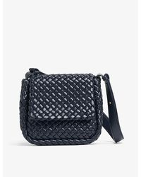 Bottega Veneta - Cobble Mini Intrecciato Leather Shoulder Bag - Lyst
