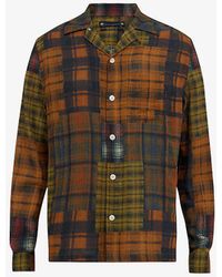 AllSaints - Carreaux Check-print Regular-fit Organic-cotton Shirt X - Lyst