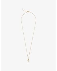 Kismet by Milka - Ankh Mini 0.04Ct Diamond Pendant Necklace - Lyst