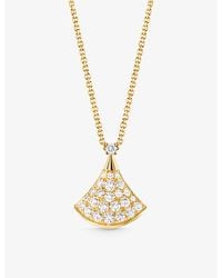 BVLGARI - Divas' Dream 18Ct- And 0.47Ct Pavé Diamond Pendant Necklace - Lyst