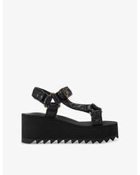 Kurt Geiger - Orion Pump Faux-Leather Sandals - Lyst