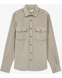 Reiss - Bonucci Twin-pocket Corduroy-cotton Overshirt - Lyst